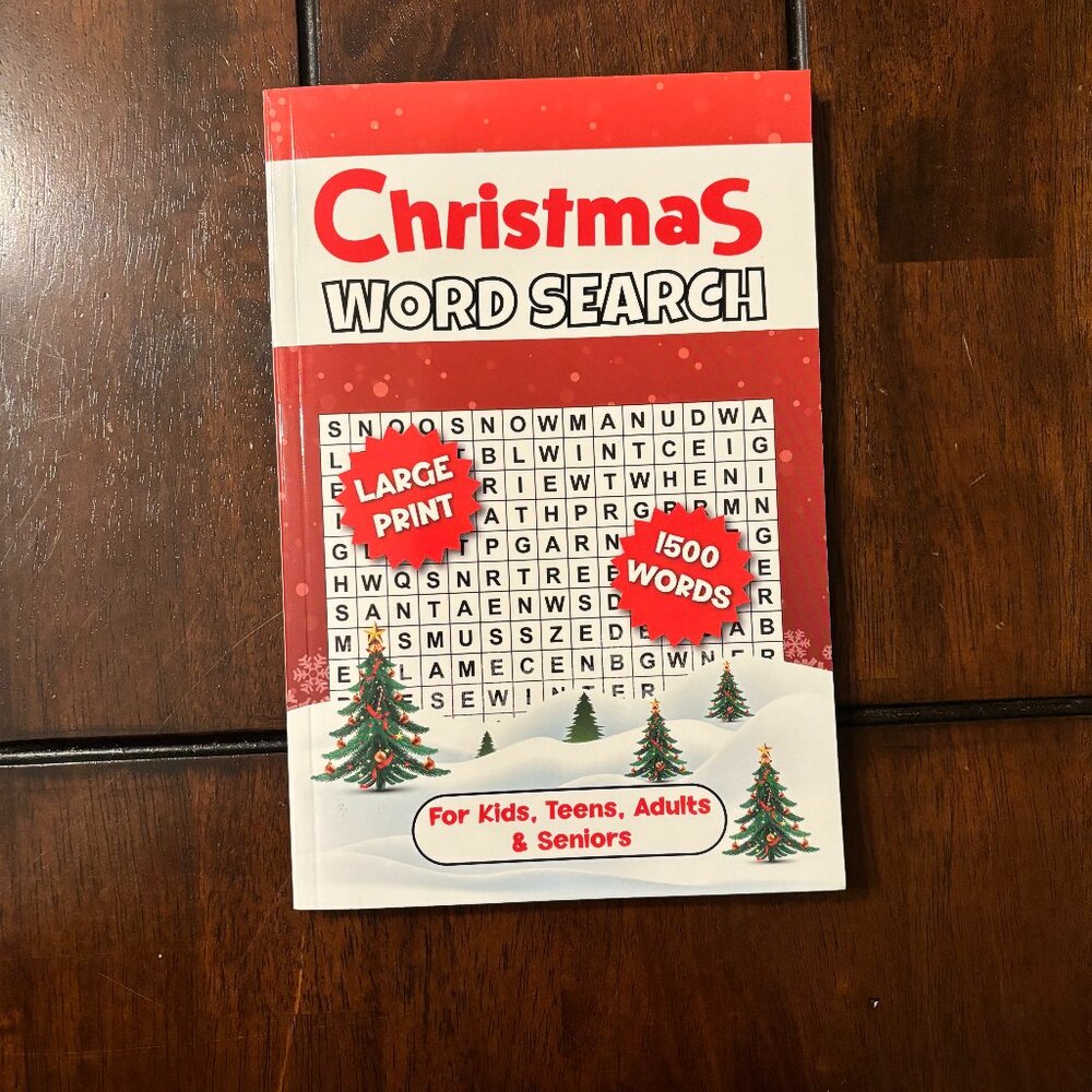 Christmas Word Search for Adults: 75 Cozy Winter Relaxing Holiday-Themed Puzzles
